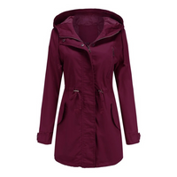 Light & Stylish Women's Summer Jacket with Long Fit – Amira-Red-S-State of Style