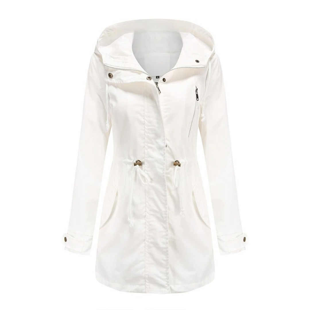 Light & Stylish Women's Summer Jacket with Long Fit – Amira-White-S-State of Style