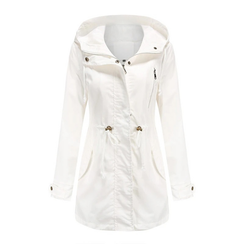 Light & Stylish Women's Summer Jacket with Long Fit – Amira-White-S-State of Style