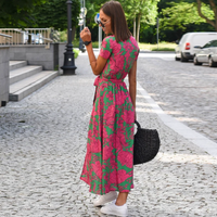 Light Summer Dress - Avery-Red-Blue-S-State of Style