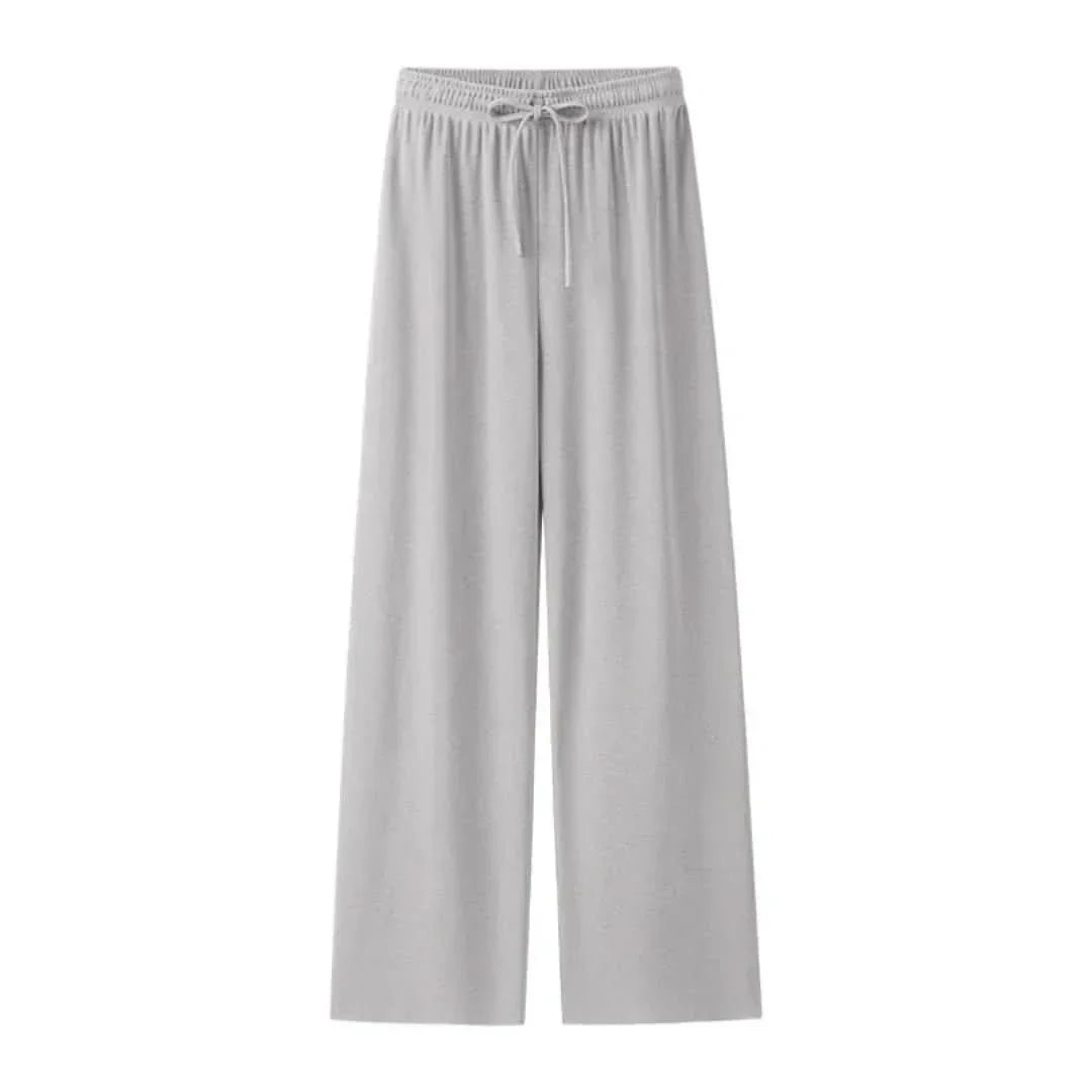 Light summer linen trousers for women – Mira-Gray-L-State of Style