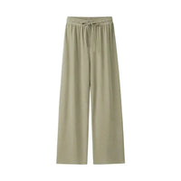 Light summer linen trousers for women – Mira-Green-L-State of Style