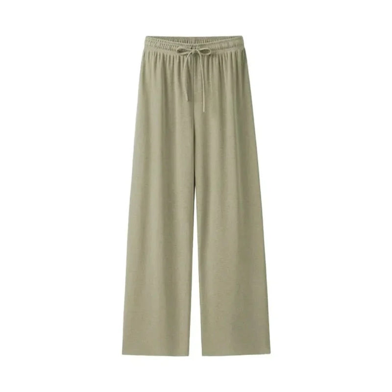 Light summer linen trousers for women – Mira-Green-L-State of Style