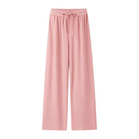 Light summer linen trousers for women – Mira-Pink-L-State of Style