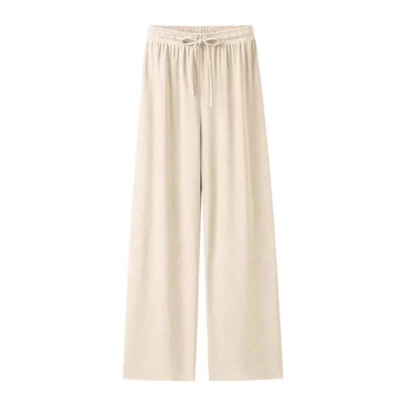 Light summer linen trousers for women – Mira-Sand-S-State of Style