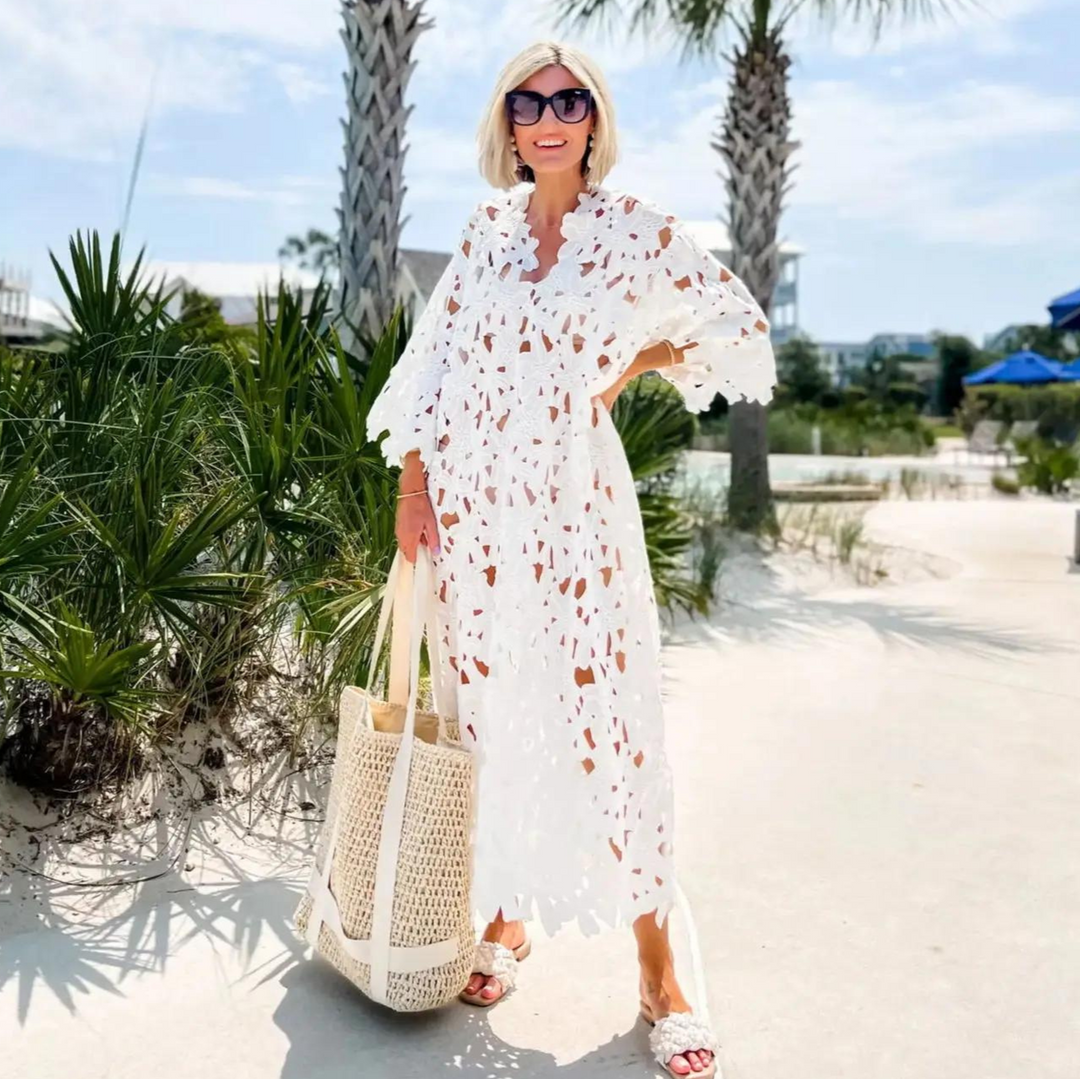 Light Summer Maxi Dress – Maribel-White-S-State of Style