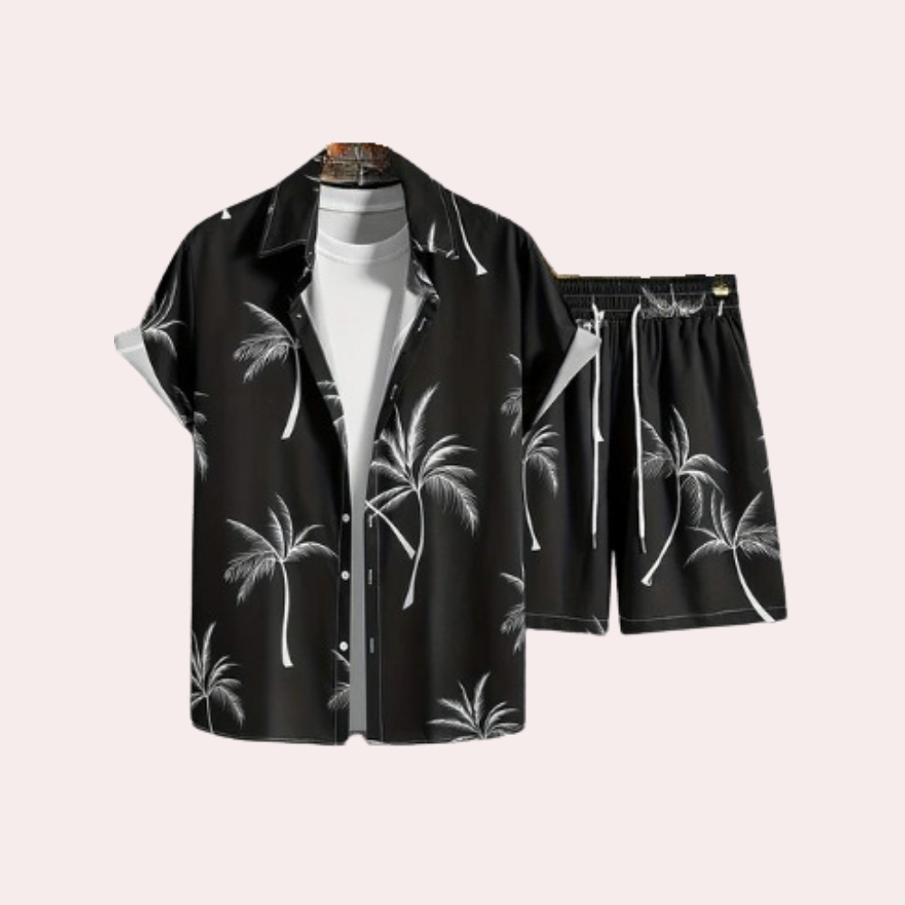 Light Summer Set for Men - Elias-Black-S-State of Style