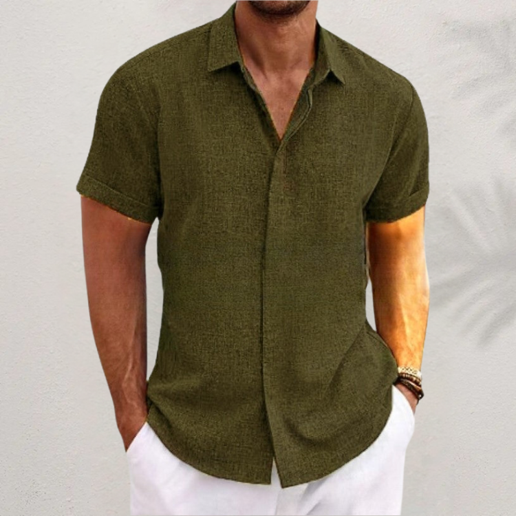 Light Summer Shirt for Men – Lark-Green-XS-State of Style