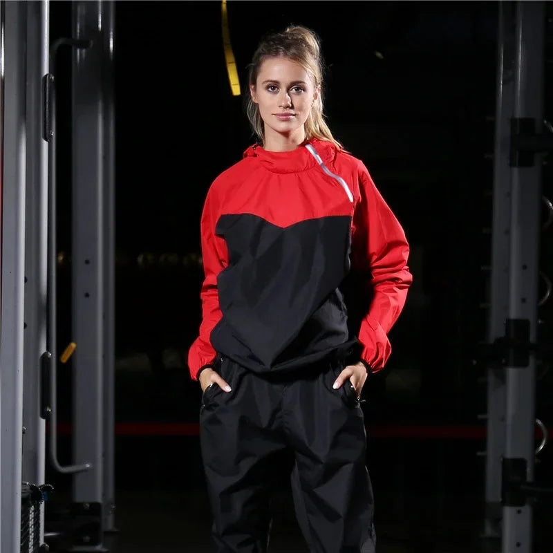 Light Unisex Training Set with Zipper & Hood – Remo-Ladies' Red-S-State of Style