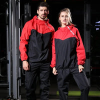 Light Unisex Training Set with Zipper & Hood – Remo-Men's Black-S-State of Style