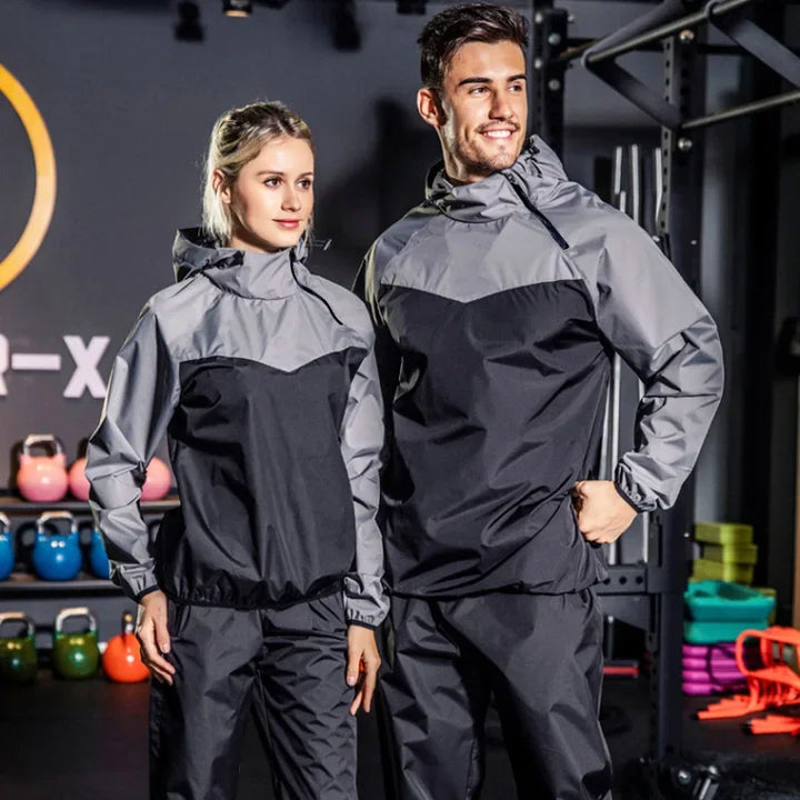 Light Unisex Training Set with Zipper & Hood – Remo-Men's Black-S-State of Style