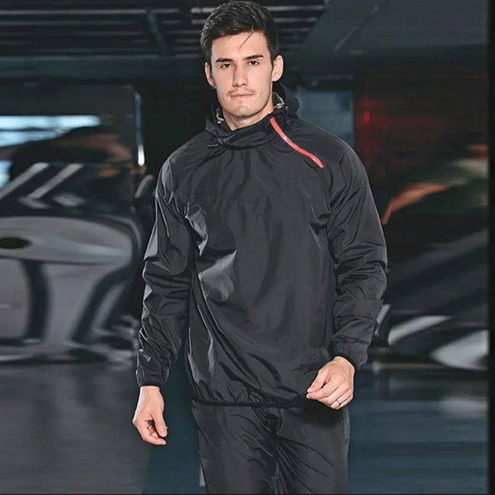 Light Unisex Training Set with Zipper & Hood – Remo-Men's Black-S-State of Style