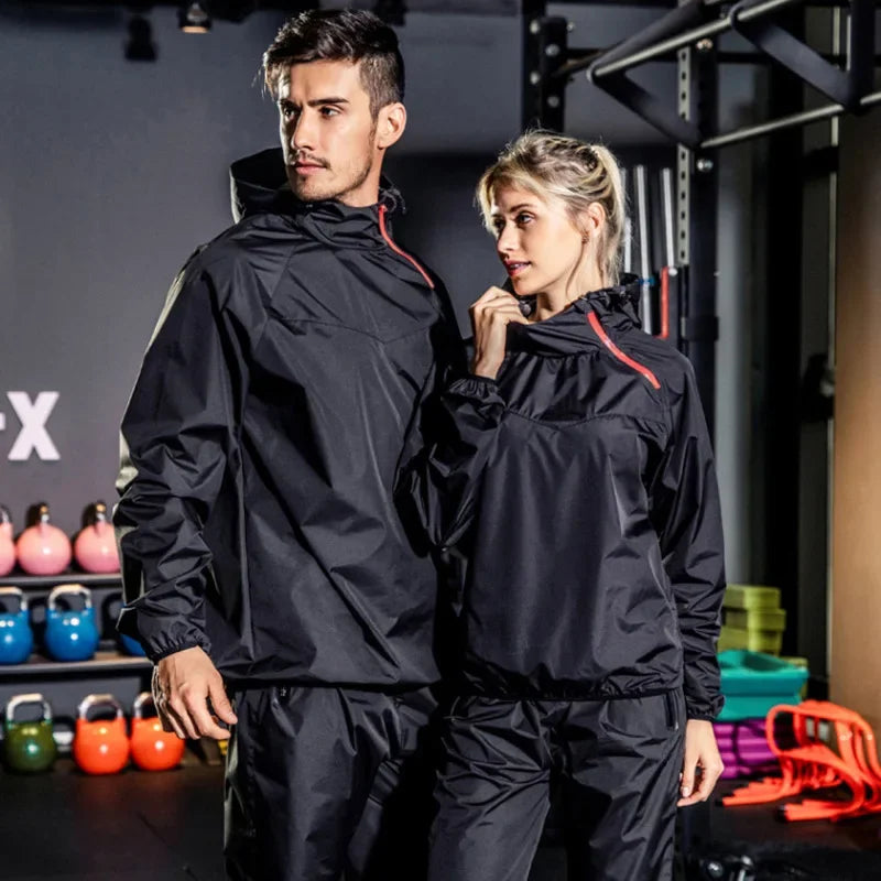 Light Unisex Training Set with Zipper & Hood – Remo-Men's Black-S-State of Style