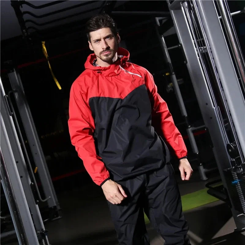 Light Unisex Training Set with Zipper & Hood – Remo-Men's Red-S-State of Style