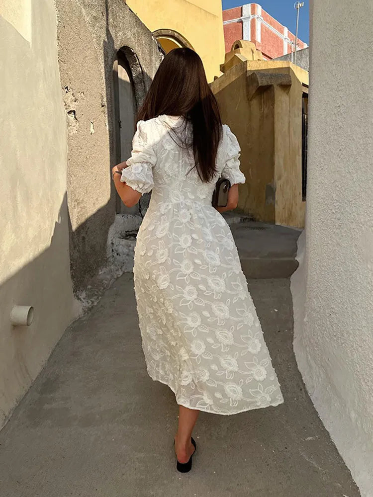 Light White Summer Dress – Eleni-S-State of Style
