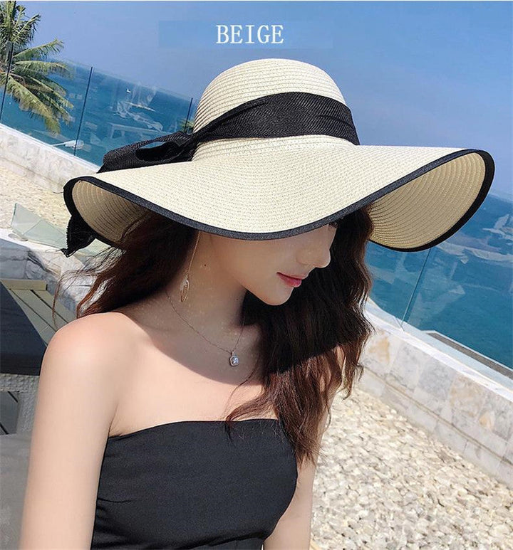 Light women's summer hat with a wide brim and stylish design – Vivian-Beige-State of Style