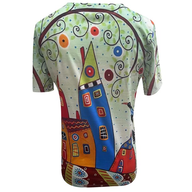 Light women's T-shirt with print for everyday and holiday - SummerFun-S-State of Style