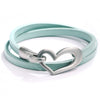 Simple Heart Leather Bracelet | Elegant Women's Jewellery