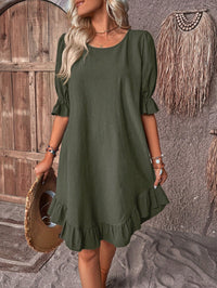 Lightweight Boho Summer Dress – Ylva-Green-S-State of Style