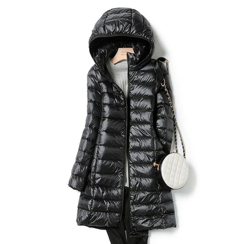 Lightweight Casual Women's Winter Jacket - Nova-Black-M-State of Style