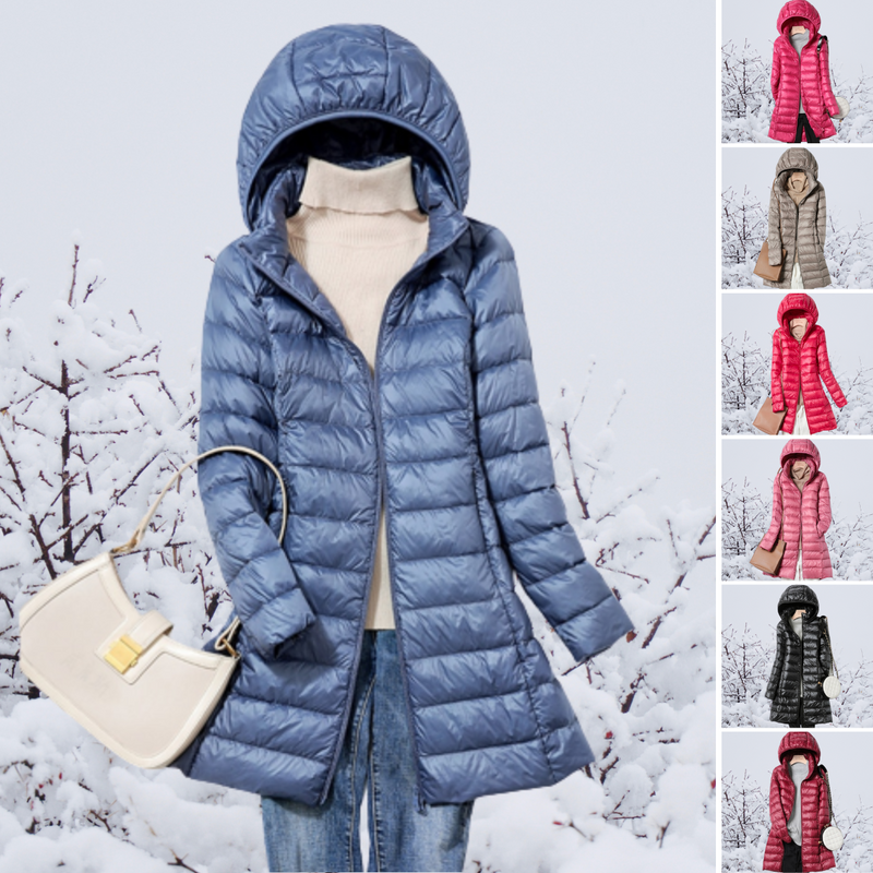 Lightweight Casual Women's Winter Jacket - Nova-Blue-M-State of Style