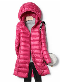 Lightweight Casual Women's Winter Jacket - Nova-Dark Pink-M-State of Style