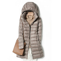 Lightweight Casual Women's Winter Jacket - Nova-Khaki-M-State of Style