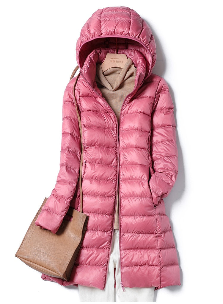Lightweight Casual Women's Winter Jacket - Nova-Pink-M-State of Style