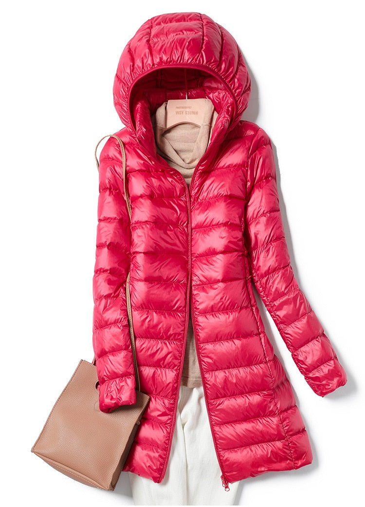 Lightweight Casual Women's Winter Jacket - Nova-Red-M-State of Style