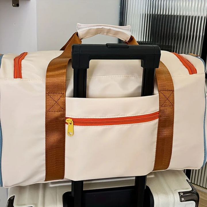 Lightweight Duffle Bag with Colour Blocks - FlexaBag-State of Style