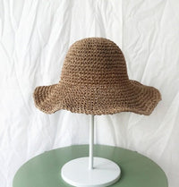 Lightweight, holiday-friendly summer beach hat for women – Debbie-Khaki-State of Style