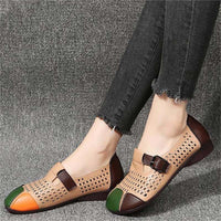 Lightweight Ladies' Sandals with Buckle – Zoë-Beige-3-State of Style