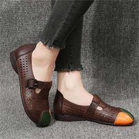 Lightweight Ladies' Sandals with Buckle – Zoë-Beige-3-State of Style