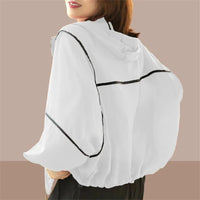 Lightweight Ladies Summer Hoodie Jacket with Oversized Fit – Zoë-White-S-State of Style