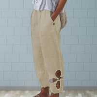 Lightweight Ladies Trousers with Relaxed Fit – Mireen-Khaki-S-State of Style