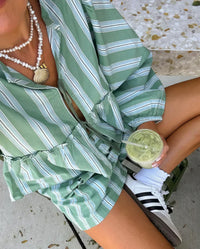 Lightweight leisure outfit for women – Solenne-Green-S-State of Style