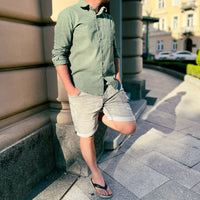 Lightweight Men's Cotton Shirt - Elias-Green-M-State of Style