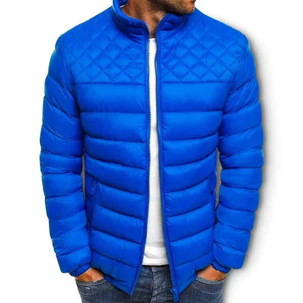 Lightweight Men's Summer Jacket with Sporty Cut – Boaz-Blue-S-State of Style