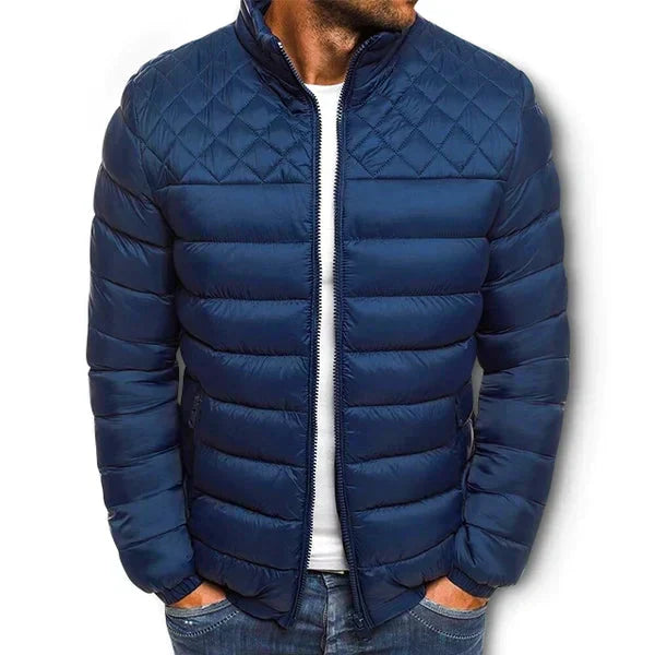Lightweight Men's Summer Jacket with Sporty Cut – Boaz-Dark blue-S-State of Style