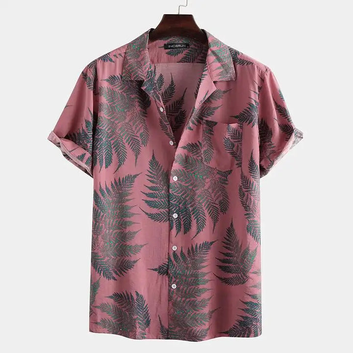 Lightweight Men's Summer Shirt with Modern Cut – Jaxon-Pink-S-State of Style
