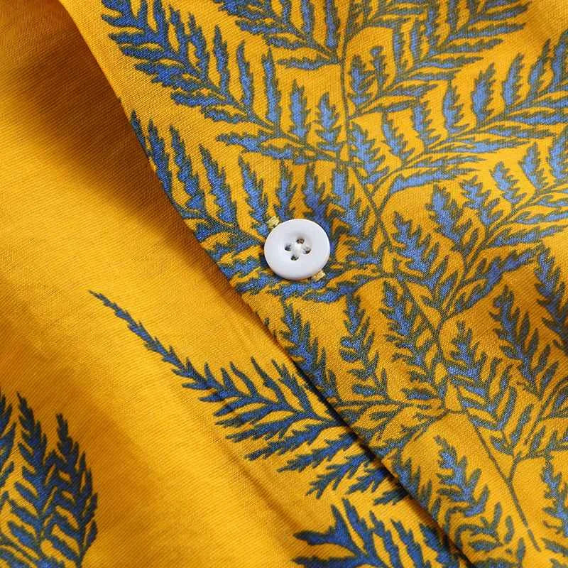 Lightweight Men's Summer Shirt with Modern Cut – Jaxon-Yellow-S-State of Style