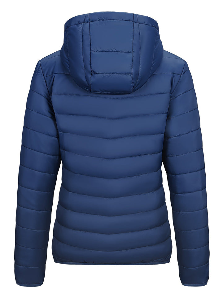 Lightweight Packable Women's Windbreaker with Hood - Aria-Black-XS-State of Style