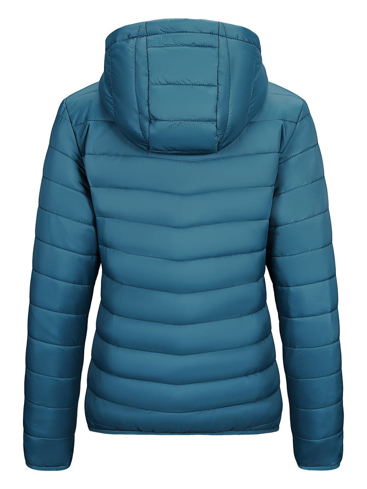 Lightweight Packable Women's Windbreaker with Hood - Aria-Black-XS-State of Style