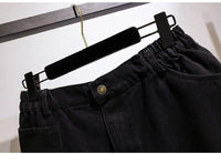 Lightweight Plus Size Denim Shorts | Ultimate Summer Comfort-Black-5XL-State of Style