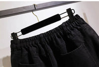 Lightweight Plus Size Denim Shorts | Ultimate Summer Comfort-Black-5XL-State of Style