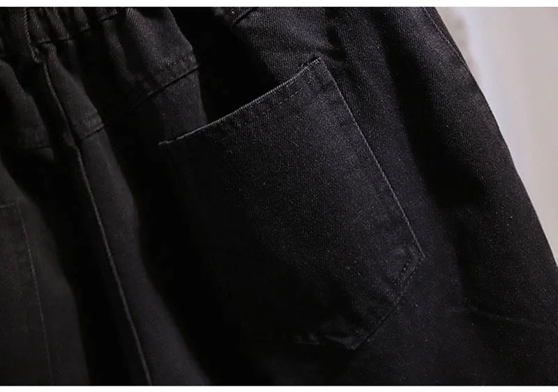 Lightweight Plus Size Denim Shorts | Ultimate Summer Comfort-Black-5XL-State of Style