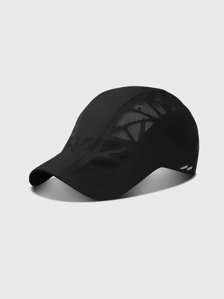 Lightweight Sports Cap with Ventilation – AeroPeak-Black-State of Style