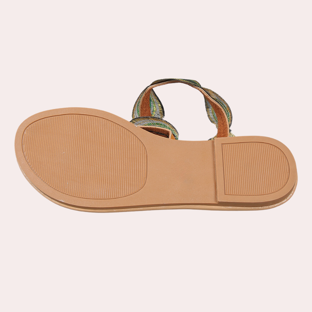 Lightweight Summer Sandals for Women - Lina-Green-3-State of Style