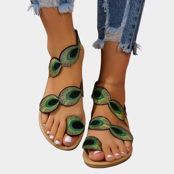 Lightweight Summer Sandals for Women - Lina-Green-3-State of Style