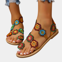 Lightweight Summer Sandals for Women - Lina-Orange-3-State of Style